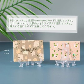 Plastic Plate Stand, Plate Stand, Photo Stand, Book Stand, Transparent, No. 3 (Set of 12)