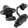 DARKGUARD Tractor 3-Pin Plug and 3-Pin Socket 12 V Tractor,