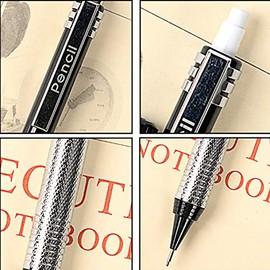 Vogueing Tool HB Mechanical Pencil Automatic Mechanical Pencil 0.7MM Pencil with Eraser (1 Pcs)
