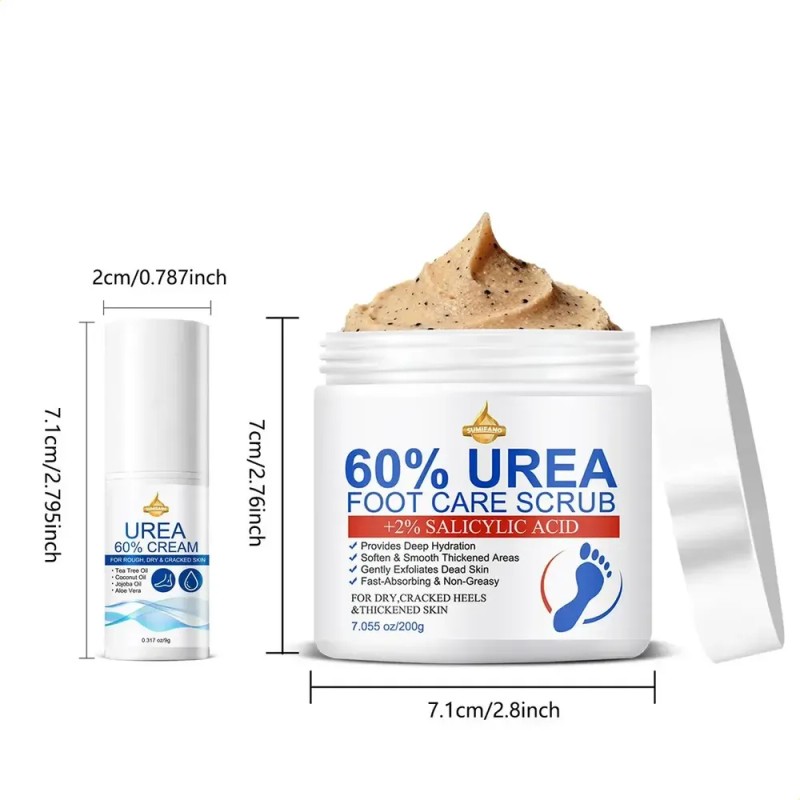 Exfoliante Para Pies Con Urea 60% Y Ácido Salicílico Coco