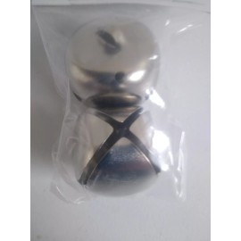 Darice Silver Shiny Jingle Bells 1.5 IN (3.8 cm) 2 Pieces Christmas Arts & Crafts