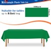 YSYJ 12 Pack Green 54 x 108 Inch Disposable Plastic