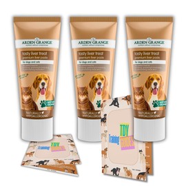 TDY Bundle Arden Grange Liver Paste for Dogs & Cats - Grain-Free Dog Pate with Nutrient-Rich Liver - Ideal Training Aid, Medication Administering Solution, 3x75g TDY Bundle With Training Guides