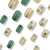 24Pcs St. Patrick's Day Press on Nails Medium Square Fake