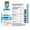 Suplemento Creatina Monohidratada Seven 1 Kg 200 Servicios