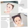 minkissy 2Pcs Reusable Face Painting Practice Boards Colorful Templates for