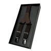 Lloyd Braces 25 mm Plain Leather Back Clips 40 Brown,