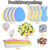 ZDQC 486 Pieces Easter Eggs Craft Set, DIY Easter Decoration