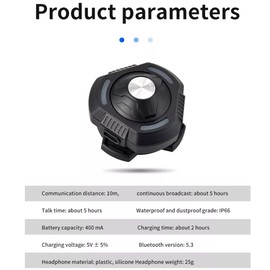 WXWBFAO Bone Conduction Motorcycle Helmet Wireless Bluetooth Speaker Waterproof Earphone (Green)