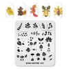 KADS Nail Stamping Plates Nature Template Image Design for DIY
