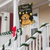 Happy New Year Garden Flag 28x40 Inch Double Sided Burlap