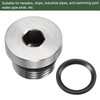 YOKIVE M18 x 1.5 Stainless Steel Pipe Plug, Internal Hex