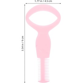 Peine para Pestañas de Plástico Rosa Guía para Rímel y Cejas Diseño de Doble Peine, Uso Simple y Práctico, Aplicador Multiusos Color Aleatorio