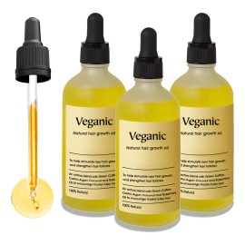 3pcs Aceite Esencial Para Cuidado Del Cabello Veganic Hair