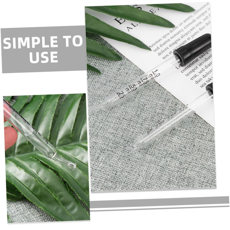 iplusmile Precision Calibrated 1ml Glass Droppers Bent Tip Lab Pipettes