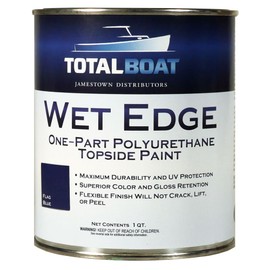 TotalBoat-365394 Wet Edge Marine Topside Paint for Boats, Fiberglass, and Wood (Flag Blue, 1 Quarts (Pack of 1))