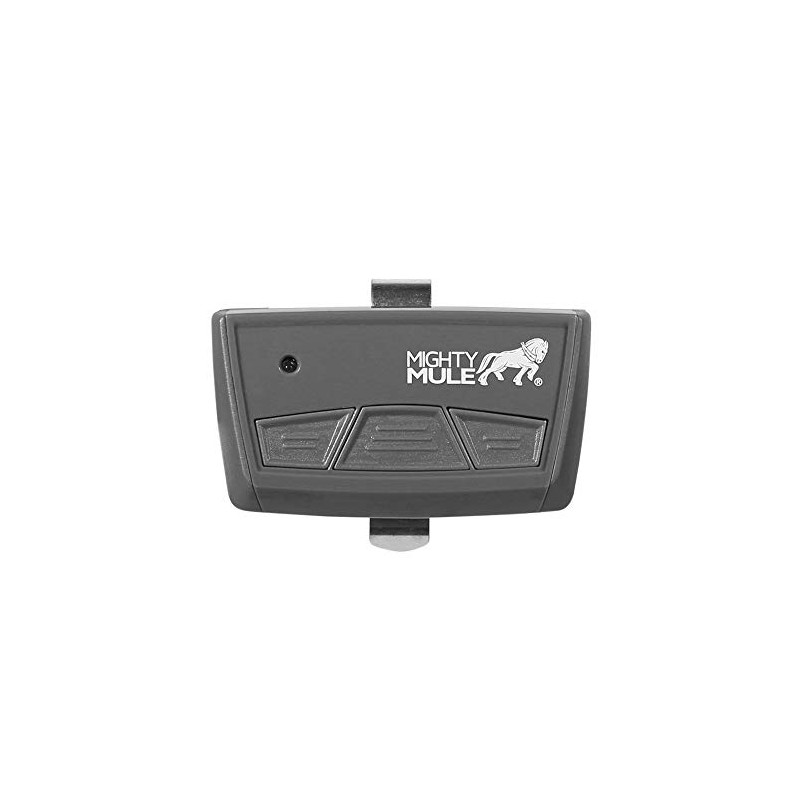 Mighty Mule MMT103 3-Button Transmitter, Plastic, Gray