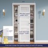 COSHOMER 4FT Bypass Door Hardware, Closet Door Track Kit, Top-Mounted