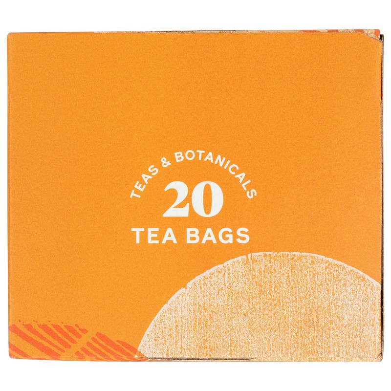 Allegro Tea, Organic Decaf Ginger Peach Black Tea Bags, 20