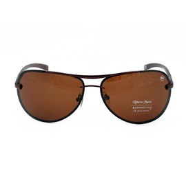 Roberto Marco Polarized Sunglasses for Men`s Women`s Driving Light Brown Lenses Teardrop Design - No Glare