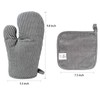 4Pcs Oven Mitts and Pot Holders, Heat Resistant Oven Mitts