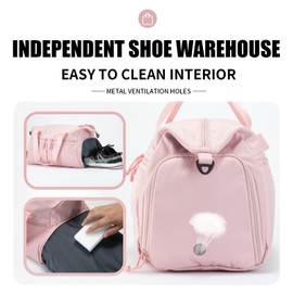 Weekender Duffel Bag with Shoe Compartment And Wet Pocket-Luggage Everyday Overnight Bag for Men and Women Travel-Carry On Gym Bag