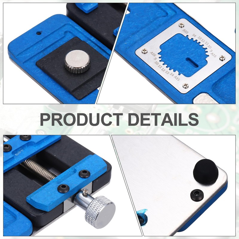 PATIKIL Adjustable PCB Fixing Holder,3.5"x7.4"x0.6" Multifunctional PCB Circuit Board Holder