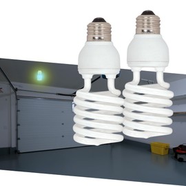 Satco S7231 26W Mini Spiral Compact Fluorescent Bulb - 2700K Warm White - Medium Base E26-100W Equivalent - Energy-Efficient Lighting - 2 Pack