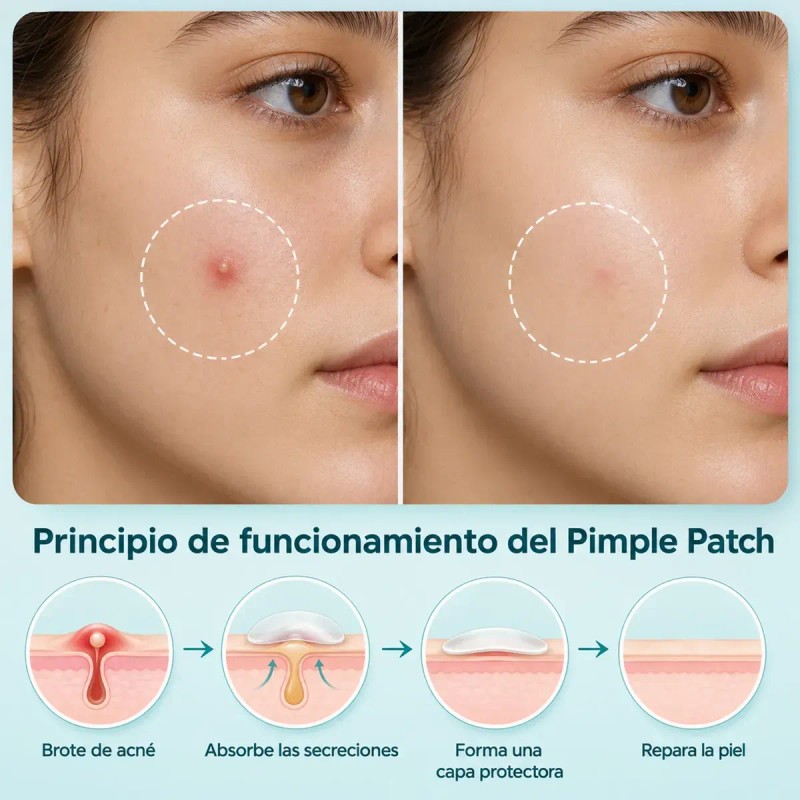 Parches Para Acné Hidrocoloide 360pcs,absorbe La Grasa