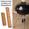 Custom Wooden Replacement Handle for Weber Charcoal Grill - with