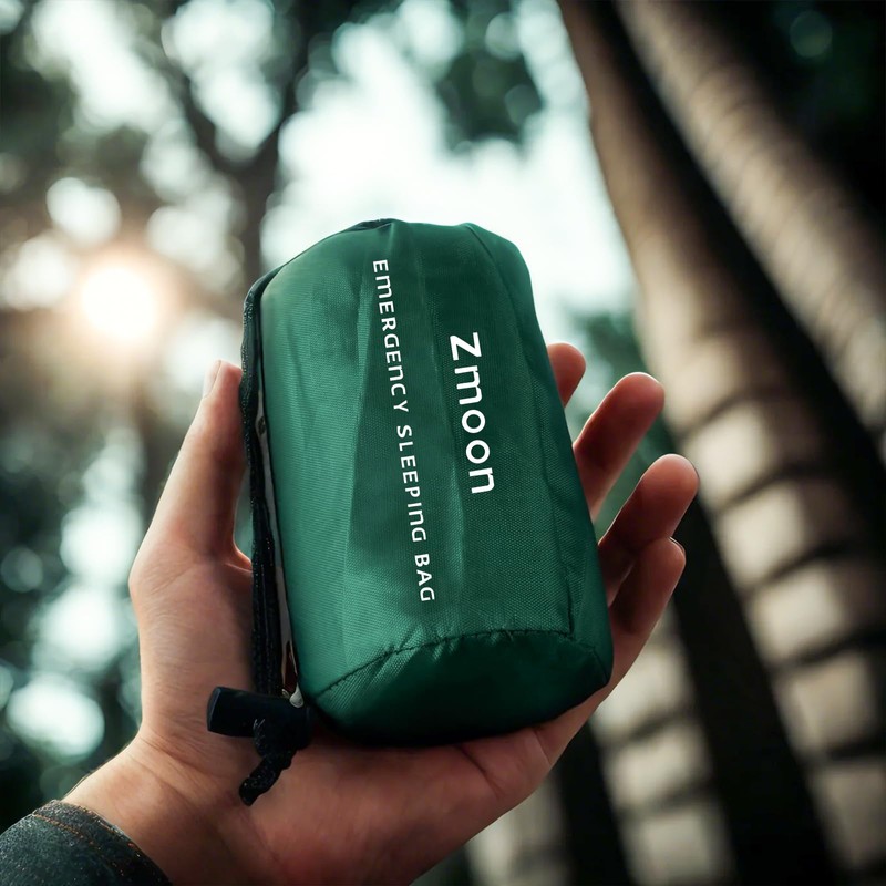 Zmoon Emergency Sleeping Bag Survival Bag, Portable Waterproof Thermal Bivy