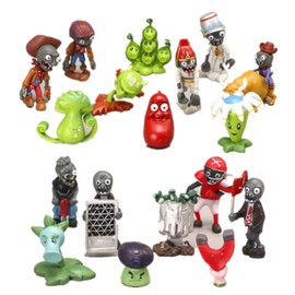 JHESAO 18PCS Plants and Zombies PVZ Toys Set Action Figures PVC Toy New, Great Gifts for Kids and Fans, Birthday and Party New
