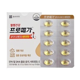 Chong Kun Dang Health Promega Altige Omega 3 Vitamin D 430mg 60 capsules 1 box VKS / 종근당건강 프로메가 알티지 오메가3 비타민D 430mg 60캡슐 1박스 VKS