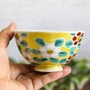 Kutani Ware Rice Bowl, Stylish, Lightweight, Rice Bowl, Flower Pattern,