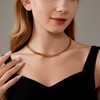 Mauzew 18K Gold Plated Chunky Chain Necklace for Women Thick