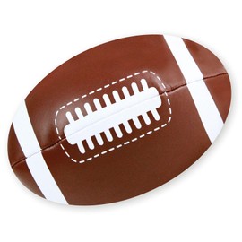 LENA 6183 15 cm, Rugby Game, American Football for Throwing and Catching, Indoor & Outdoor Sports Ball, Rugby Ball for Children from 12 Months, Ball in Brown and White