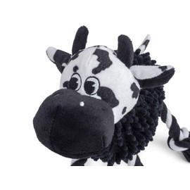 Petface Farmyard Buddies Noodle Cow Plush Dog Toy