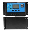 KIMISS Controlador de Carga Solar PWM, 50A 12V 24V Controlador