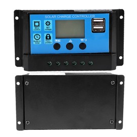 KIMISS Controlador de Carga Solar PWM, 50A 12V 24V Controlador de carga solar automático Controlador PWM(50A