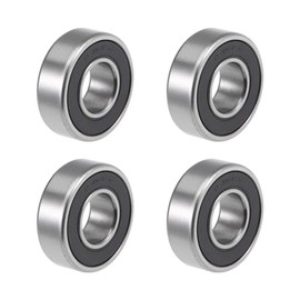 sourcing map 1616-2RS Deep Groove Ball Bearing 1/2-inchx1-1/8-inchx3/8-inch Sealed Z2 Lever Bearings 4pcs