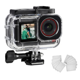 FitStill 50M/164FT Waterproof Case for DJI Osmo Action 5 Pro/Action 4/Action 3, Perfect for Underwater Photography, Double Cold Shoe Design, DJI Osmo Action 5 Pro Case