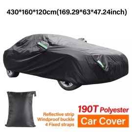 Full Car Cover Waterproof Anti-UV Rain Snow All Weather Protection Anti Scratch