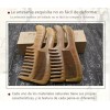 Iwansol Peine Antifrizz De Madera De Sándalo Verdepeine Antiestático