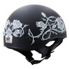 Hot Leathers Advanced Motorcycle DOT Skull Cap Classic Half Helmets