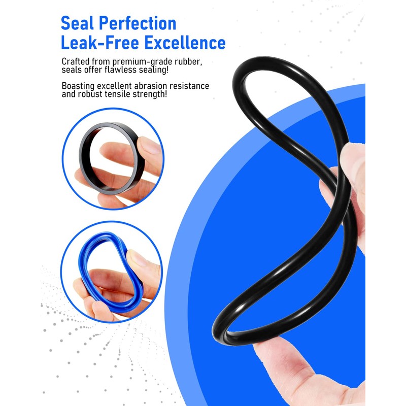 Hydraulic Log Splitter Cylinder Rebuild Seal Kit for 4.0"Bore x