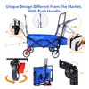 Foldable Wagon Cart with 150 Lbs Capacity 4 Swivel Wheels
