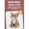 Living Nature Bengal Kitten, Realistic Soft Cuddly Cat Toy, 16.5cm,