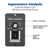 Uadme Motor Speed Controller, DC12-60V 20A Brush Motor Speed Controllers,