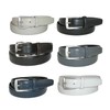CTM® Men's Basic Leather Dress Belt, 44, Black