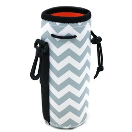 AF-WAN Protable Neoprene Insulated Water Drink Bottle Cooler Carrier Cover Sleeves Bag Bag Holder Strap for Kids Women Men Biker Travel Cycling Climbing Sports (Grey)